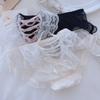 Ropa Interior Lolita Japonesa para Mujer Suave Chica Linda Sexy Malla Transpirable Cinta Braguitas Negras para Niña Diversión para Mujer