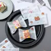 Bolsa de Embalaje Crujiente de Copo de Nieve Bolsa Selladora de Galletas de Dibujos Animados Pequeña Independiente Simple Caramelo Leche Dátil Galleta Bolsa para Hornear Alimentos