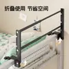 Cabide de Roupa Retrátil para Cabeceira de Dormitório, Suporte de Armazenamento Doméstico para Pendurar, Cabide de Roupa sem Furos para Cabeceira de Beliche de Estudante