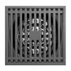 Drenaje de Piso Grueso de Acero Inoxidable al por Mayor Rejilla de Bambú Gris Mate Anti-Olor Descarga Directa Drenaje de Baño Núcleo de Paso Recto Drenaje de Piso