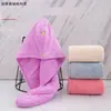 Gorro absorbente de forro polar color coral con estampado de piña para secar el pelo de mujer, toalla de secado de pelo larga estilo japonés, gorro de secado de pelo engrosado, turbante japonés