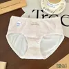 10A Antibacteriano Novo Estilo Simples e Doce Roupa Íntima para Meninas Algodão Puro Cintura Média Confortável Amigável à Pele Respirável Calcinhas para Meninas