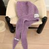 Chapéu de lã ambiente vermelho Novo chapéu balaclava feminino quente à prova de frio proteção auricular chapéu de malha chapéu de pulôver de Natal