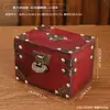 Caja de almacenamiento de madera vintage estilo chino, caja de almacenamiento cuadrada simple y elegante, caja de almacenamiento de escritorio, caja de embalaje distintiva
