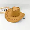 Sombrero de Sol para Viajes de Ocio Transfronterizos de Fábrica, Gamuza Sintética, Protección Solar de Verano, Fresco Sombrero de Vaquero Occidental para Hombres y Mujeres