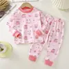 Conjunto de ropa interior para niños algodón puro otoño ropa interior térmica para bebé mallas largas ropa cálida para niños ropa infantil material de algodón puro