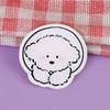 Ins Lindo Cachorro Bixiong Insignia Broche Acrílico Dibujos Animados Adorno Accesorios Parche Colgante Pin Mochila Escolar