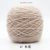 Grande Bola de Fio de Veludo de Esquilo com Fio de Seda Brilhante para Tricô à Mão, Cachecol, Chapéu, Xale de Mohair de Espessura Média Venda Direta Tricô à Mão