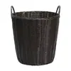 Cesto de Roupa Suja, Cesto Organizador de Roupas, Cesto Doméstico Estilo Luxo para Roupas, Cesto de Roupa de Rattan Tendência