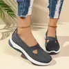 Zapatos de Mujer Temu Verano Malla Tejida al Aire Transpirables Zapatos Individuales con Suelas Suaves Que No Cansan Tus Pies, Zapatos Casuales Planos Slip-On