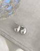 Fiebre Coreana Mismo Estilo Oval Semicírculo Grueso Japonés y Coreano Hueco Brillante Metal Frijol Pendientes Pendientes Largos en Forma de Gota para Mujeres