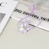 Estilo Coreano Color Cristal Flor Banda de Goma Banda para el Cabello de Niñas Cuerda para el Cabello de Color Degradado Diadema de Alta Elasticidad Diadema Trenzada Linda