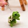 Lindo mini tortuga pequeño colgante muñeco de tortuga juguete de peluche llavero de tortuga de la suerte muñeco de tortuga de ojos grandes venta al por mayor