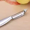Venta al por mayor del fabricante Pelador de Acero Inoxidable Recto Rascador Cuchillo Pelador Gadget de Cocina para Verduras y Frutas del Hogar