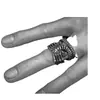 Huajie Europa y Estados Unidos joyería transfronteriza estilo locomotora anillo de calavera y garra dominante para hombre personalidad exagerada popular dedo