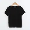 Camiseta versátil base para casa para mulheres slim fit verão roupa íntima gola redonda fina solta modal algodão