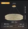Lustre de Cristal de Luxo Leve Italiano para Sala de Estar Simples de Alto Padrão para Villa Sala de Jantar Quarto Hall Lâmpada Principal 2024 Novo