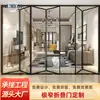 Puerta plegable de aleación de aluminio certificada por el estándar americano, Puerta plegable sin riel en el suelo, Puerta corrediza plegable para cocina, Puerta plegable de diseño multipanel