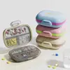 Dispensador de Medicamentos Portátil Simple, Organizador de Pastillas Pequeño Tamaño Viaje, Caja Mini Recordatorio de Medicamentos para Siete Días a la Semana