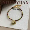 Collar de Elefante Pequeño Exquisito Retro de Verano con Piedra Natural, Accesorios para Mujer, Cadena de Clavícula de Lujo Ligero de Nicho de Gama Alta para Mujer
