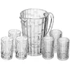 Conjunto de 7 Peças Jarra Lanai com 6 Copos 1L/280ml Cristal Ecológico - Lyor