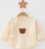 Ropa de Bebé Algodón Puro Tipo a Sin Huesos Tops de Primavera y Otoño para Todas las Estaciones Ropa de Casa para Recién Nacido Ropa de Media Espalda para Bebé Niño y Niña