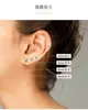 Pendientes de Acero Inoxidable 316 Super Brillantes de Zirconia Pendientes de Hueso de Oreja Pequeños de Diamante Estilo Coreano para Mujeres Clavo de Hueso de Oreja Diamante Único Pendientes Estilo Hong Kong Agujeros de Oreja