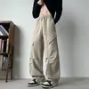 Pantalones de Trabajo Estilo Americano para Hombre, Novedad Tendencia Primavera 2026, Holgados, Pierna Recta, Casual para Exteriores, Senderismo, Pantalones Paracaidistas