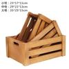 Caja de Madera Vieja Caja de Madera Rectangular Centro Comercial Caja de Almacenamiento de Fruta Caja de Madera Retro Accesorios para Fotografía de Boda Caja Cesta de Madera
