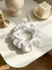 Gomas para el Cabello con Textura Arrugada Floral Frutal Lindo Bloqueo de Color Cuerdas para el Cabello para Cola de Caballo Suministro al por Mayor Directo del Fabricante