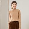 Suéter de Cachemira Listo para Usar de Primera Línea para Mujer Cuello Alto Rizado Suéter de Otoño e Invierno Camisa Base Efecto Adelgazante Top Cálido Nuevo Estilo Otoño e Invierno