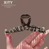 Pinza Elegante y de Lujo para el Cabello de Cristal, Tamaño Grande, Moderna y Elegante, para Peinados Recogidos, Pinza de Tiburón, Pasador para el Cabello de Mujer