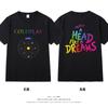 Camiseta Periférica de la Banda Coldplay Coldplay para Hombre y Mujer Verano Música Concierto de Rock Algodón Manga Corta Top