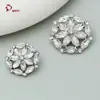 25 Botones Nuevos de Moda Estilo Pequeña Fragancia de Alta Gama Imitación Marquise Circonio Botones Decorativos para Blusa de Mujer Venta al por Mayor