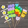 Insertos de Globo de Plástico de Colores Macaron, Globos Pequeños de Colores, Repostería de Postres, Adornos de Decoración para Pasteles de Cumpleaños