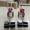 Barredora de Césped Pequeña Portátil Césped Artificial Después del Lavado con Arena Máquina de Cardado Césped Hierba Seda Desobstrucción Máquina de Hierba
