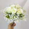 Temutk Empaque y Etiquetado Sellados Flores Artificiales Dientes de León Artificiales Gypsophila Tulipanes Rosas Set Combinado