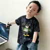 Popular Camiseta de Estilo Coreano Tie-Dye para Niños, Manga Corta, Verano, Holgada y Elegante para Niños, Adecuada para Usar Afuera, Top Infantil para la Vuelta al Cole, Estilo Ins