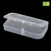 Caja para unidad de disco U caja de embalaje para productos digitales caja de plástico rectangular caja pequeña caja de plástico transparente material PP al por mayor