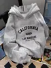 Transfronteriza Talla Europea Sudadera con Capucha de Moda para Mujer, Holgada, con Estampado de Letras, Casual, Hip Hop, Original