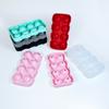 Forma Esférica de Gelo de Silicone Mais Vendida Transfronteiriça para Uso Doméstico com Tampa, Bandeja de Cubos de Gelo Tipo Prensa de Grau Alimentício para Whisky