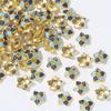 Antigo dourado de areia gota óleo porta-flores decoração contas soltas pulseira DIY joias contas cloisonné espaçador acessórios materiais