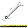 Llave de carraca ajustable, de doble cabeza, bidireccional, liberación rápida, de doble propósito, Torx y de boca abierta, liberación rápida, ahorradora de mano de obra, multifuncional