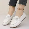 Comercio electrónico transfronterizo, talla grande, nueva colección otoño 2026: Mocasines versátiles, casuales, de suela plana, sin cordones para mujer