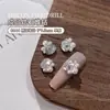 Taladro de pila de mariposa decoración de diamante para manicura explosión de red roja Shi Yue cara redonda cuadrada perla terminada joya de taladro de pila para mano
