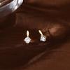 Pendientes de plata de ley s925 con diamantes brillantes para mujer, nuevos pendientes de moda 2022, pequeños, ligeros, de lujo, diseño retro, con sentido diario.