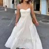 2026 Comercio Exterior Transfronterizo Ropa de Mujer Europea y Americana Verano Nuevo Estilo Elegante Color Sólido Vestido sin Tirantes de Cintura Alta 661