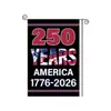 Bandera de Jardín del 250 Aniversario de Estados Unidos Transfronteriza Decoración para Fiesta Festiva Colgante para Patio Exterior