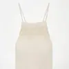 Nuevo Vestido de Verano Casual para Mujer con Dobladillo de Lino, Escote Recto, Sin Mangas y Tirantes para Comercio Exterior