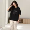 2026 Novo Conjunto de Pijama Curto de Manga Curta Simples de Algodão Puro para Mulheres, Confortável e Amigo da Pele, Roupa de Casa